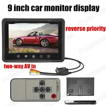 New 9 inch LCD reverse priority Car Monitor Mini TFT LCD Car Monitor display two way
