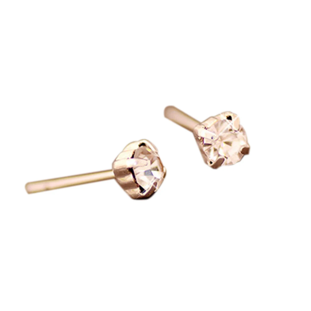 

Hot Crystal Rhinestone Stud Earrings Piercing Ear Studs for Women Wedding Party Jewelry Gift