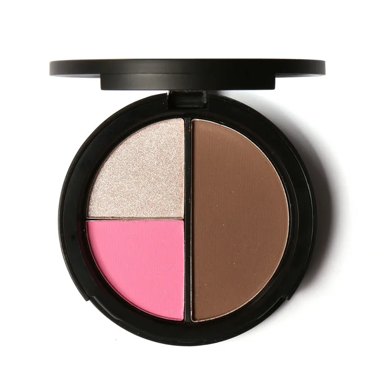 FOCALLURE 3 Colors Shimmer Bronzers and Highlighters Powder Makeup Blusher Highlighter for