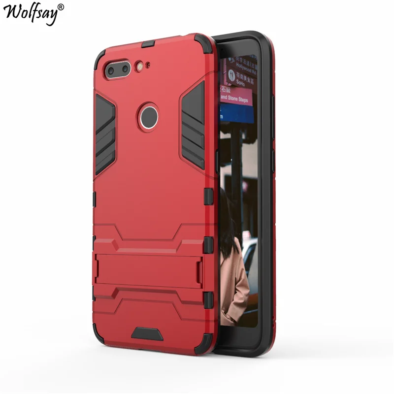 Wolfsay чехол для zte Нубия V18 тонкий PC + мягкие резиновые Броня телефона крышка v18