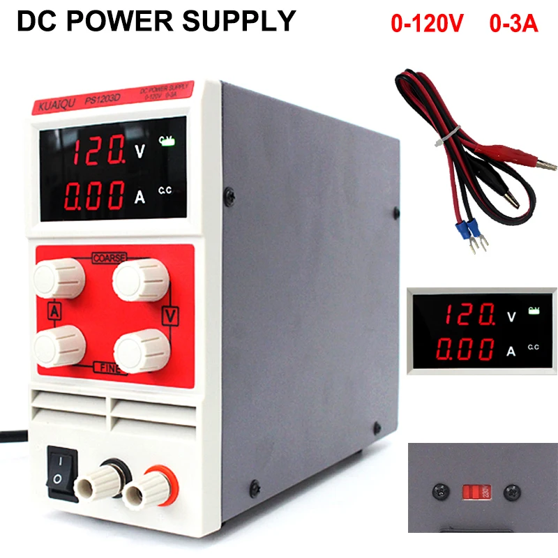 

New Style 30V 60V 120V 3A 5A 10A Voltage Regulators Digital Display adjustable Mini Switch laboratory DC power supply