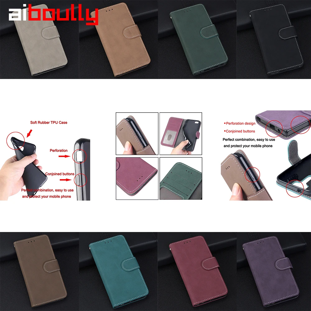 

Matte Case For Huawei Honor 6 Plus PE-TL10 Wallet Hold PU Leather Flip Holster For PE-UL00 PE-TL20 Honor 6x(2014) Fundas Covers
