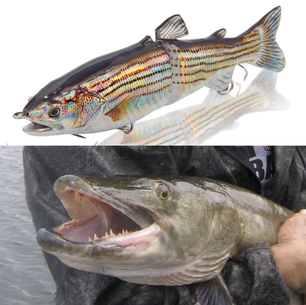 Hunthouse Muskie мускусные приманки на щуку лазерная шарнирная приманка 185 мм 65 г воблеры