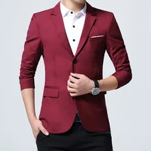 Мужская официальная одежда, костюм, пиджак для свадьбы, мужская мода, стиль, костюм с двумя пуговицами для самостоятельного выращивания, чистый цвет, пальто, S-5XL, Z709