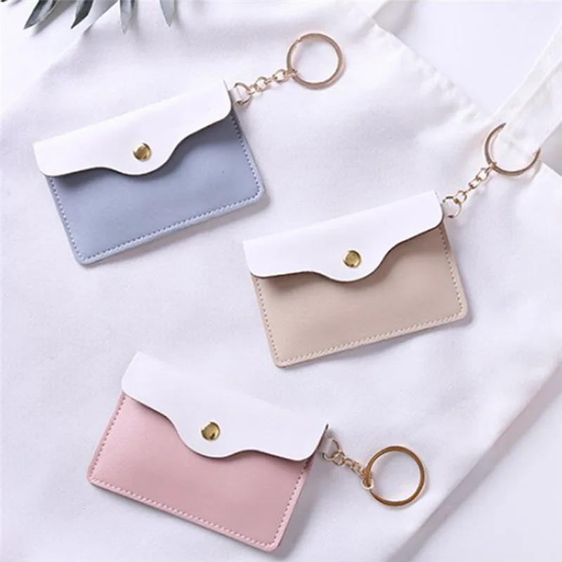 1pcs Key Wallets Women Girl Stylish Leather ID Card Holder Card Bags