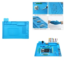 Теплоизоляционный рабочий коврик термостойкий Коврик для пайки силиконовая изоляция паяльной станции площадка для обслуживания