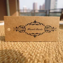 50 шт. Винтажная закладка ручной работы крафт-бумажные бирки DIY креативная заметка цена бирка для подвешивания Подарочная бирка 5,7x2,4 см