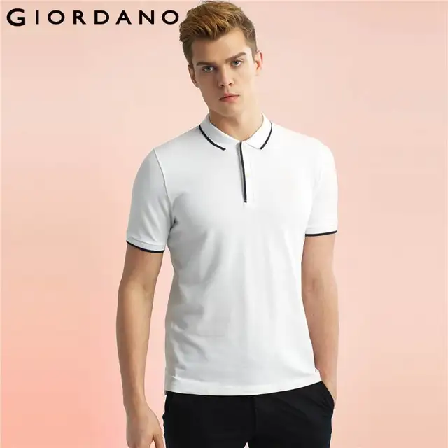 Giordano Men Polo Short Sleeves Tops 2017 Summer Polo Shirt Casual ...