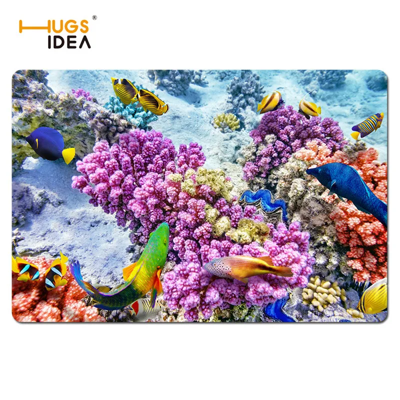 HUGSIDEA тропические морские животные 3D дизайнерские ковры креативный домашний