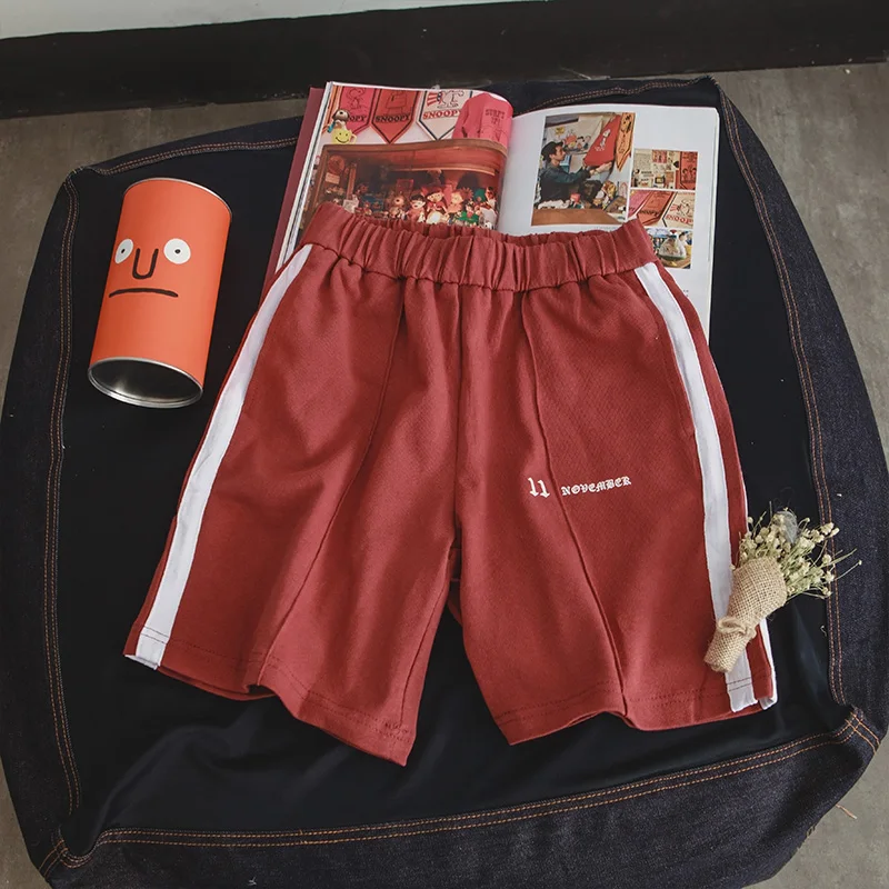 NEW 2019 Summer shorts men's beachCasual patchwork port wind loose hip hop students teenagers elastic shorts men Plus Size 5XL