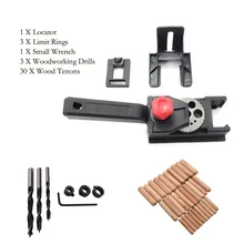 38PCS Drilling Locator Hole Punch Jig Woodworking Tool Center Drill Bit Guide Set Sleeve Hardware Locator Woodworking Tool punch twist nose cap drill dedicated locator for electric grinder rotary tool diy woodworking tools