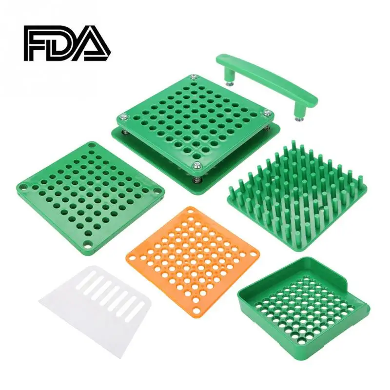 

New 64 Holes Empty Capsule Filler Powder Spreader Plates Capsules Filling Tool 0 Chinese Edition