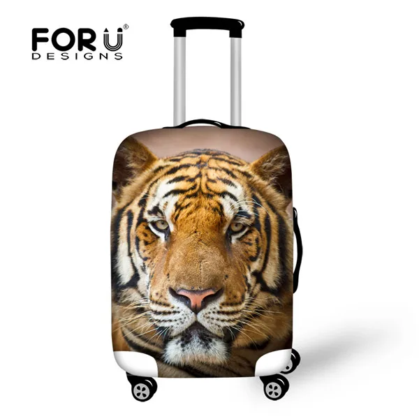 FORUDESIGNS/3D Животные Печать Путешествия багаж крышка эластичная ткань Волк тигр лошадь багаж Защитные чехлы для тележки чемодан - Цвет: CA5135