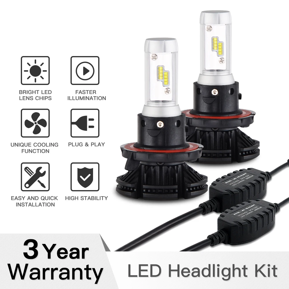 

NICECNC ATV LED DIY 3 Colors Headlight Bulbs Lamp For Polaris Ranger 570 800 900 1000 RZR 570 900 Scrambler 850 2011-2019