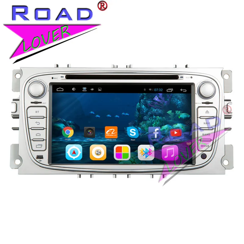  TOPNAVI Quad Core 2G+32GB Android 6.0 Car PC DVD Player Head Unit For Ford Focus 2008-2010 Stereo G