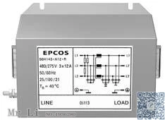 

B84143A8R105 AC Power Line Filters 8A 520/300V 3-LINE (Mr_Li)