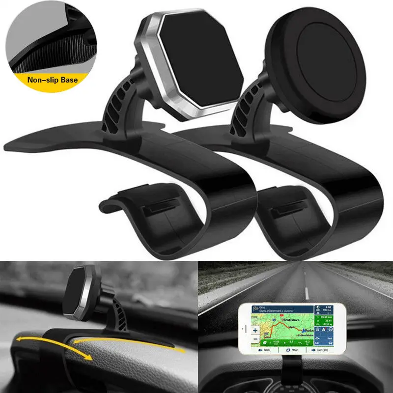 

Magnetic Car Phone Holder Dashboard Clip Universal Adjustable Magnet Cellphone Bracket Mount GPS Stand Mobile Holder for iphone