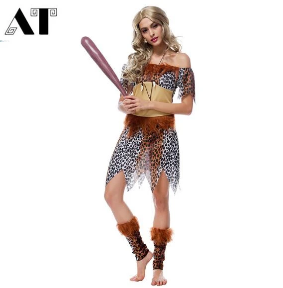 女性サベージバーバリアンコスプレ衣装野生ため大人ハロウィンカーニバル衣装ファンシードレスパーティー用品 Aliexpress