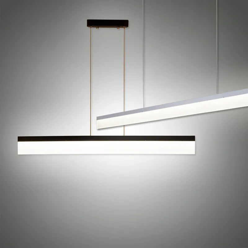 

Nordic Led Strip Pendant Light Rectangle Acrylic Pendant Lamp Handing Lamps For Master Bedroom Office Art Pendant Lighting B213