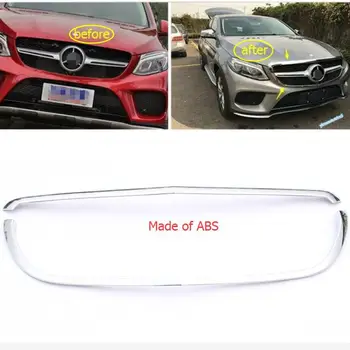 

ABS Front Grille Grill Decoration Frame Cover Trim 2Pcs For Mercedes Benz GLE Coupe ( C292 ) 320 400 450 2015 - 2018 Exterior