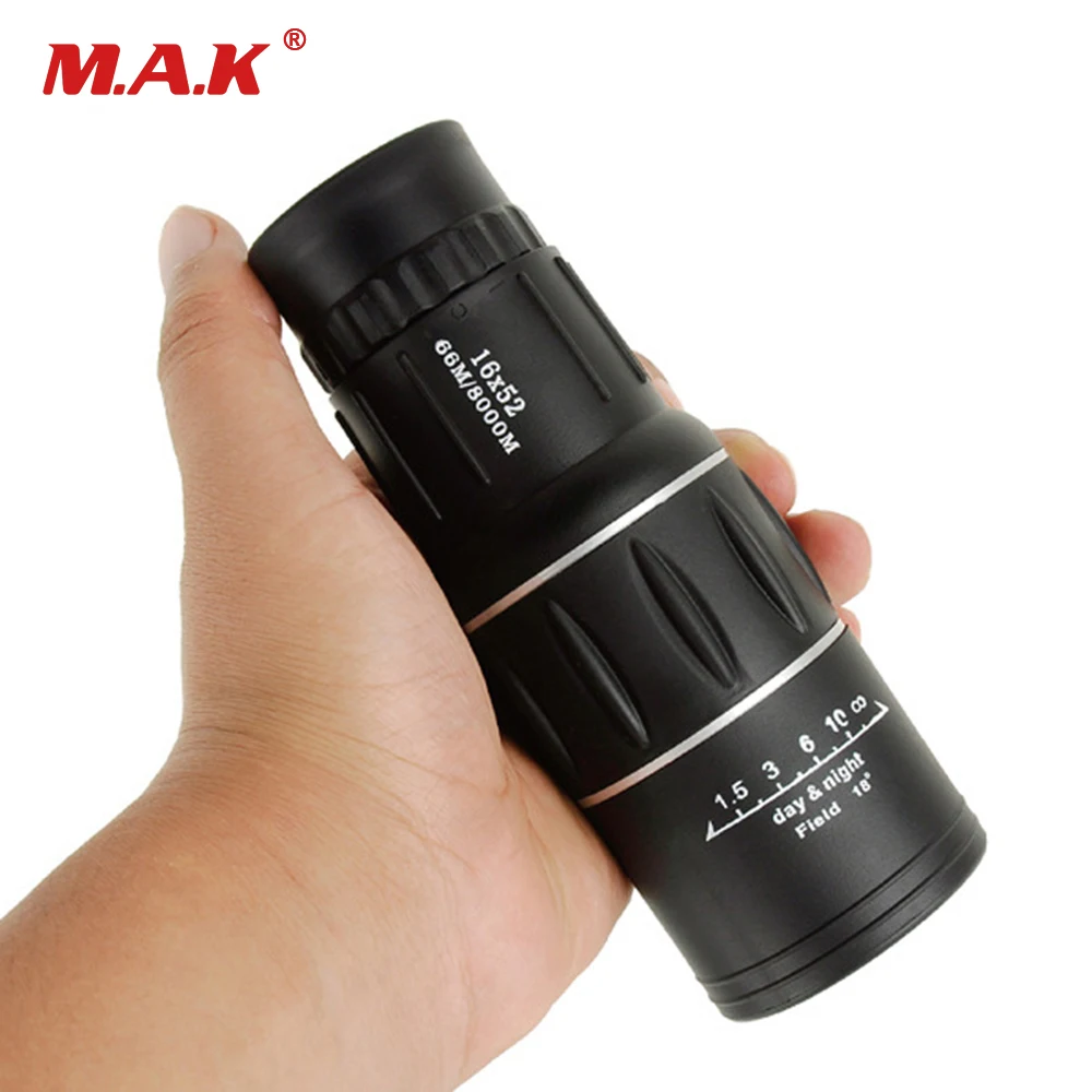 

66m/8000m Magnification 16X Monocular Black Dual Focus Zoom Optic Lens Armoring Telescope for Hunting Camping