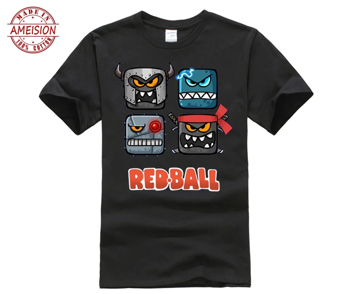 

New Summer anime men clothes 2019 Red Ball 4 - The Bad Boxes summer Tshirt men t shirt crew neck summer 2019 t-shirt