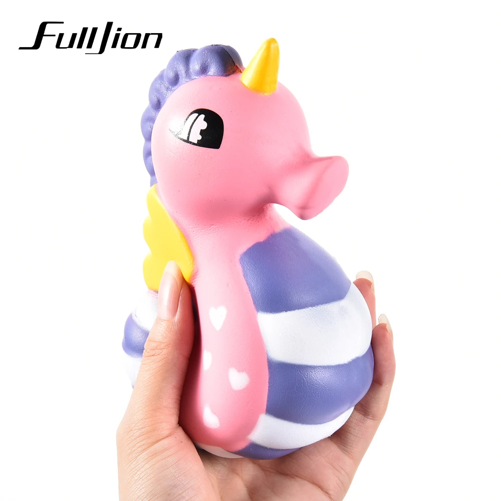 Fulljion Squishy Seahorse Новинка кляп игрушечные лошадки сюрприз весело Снятие Стресса Squeeze развлечения приколы, розыгрышки