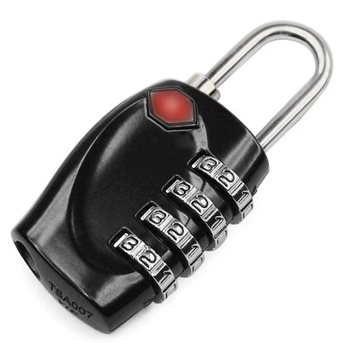 

Wholesale 5pcs ( 2 X Multicolor 4 Dial Combination Padlock Luggage Travel Lock