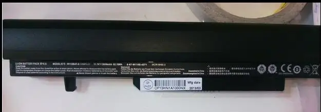 

New Laptop batteries for CLEVO W110ER W110ERF M111X-X M1110Q-C M1100Q-C 11.1V 5600mAh 62.16Wh 6-87-W110S-4271