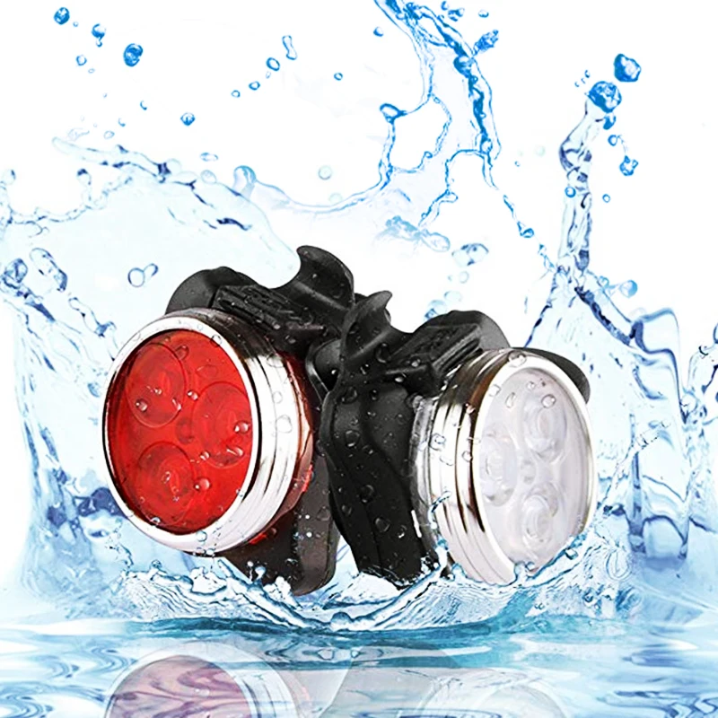 Excellent Bicycle Light USB Rechargeable Tail Light Waterproof LED Bike Light 4 Modes USB Mountain Bike Accessories for Bicycle Cycling 1