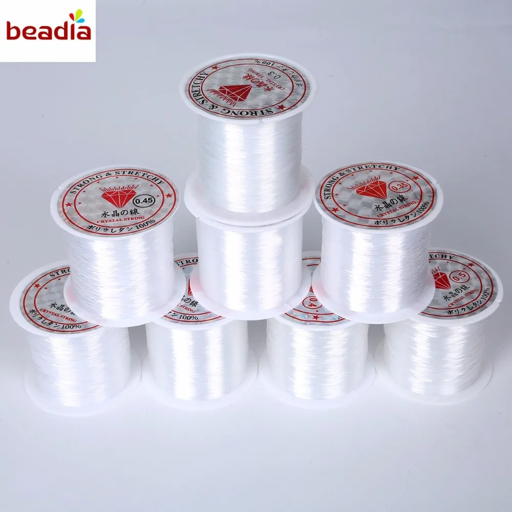 

Dia 0.2/0.25/0.3/0.35/0.4/0.45/0.5/0.6mm 20-100m Transparent Non-Stretch Fish Line Wire Nylon String Beading for DIY Necklace