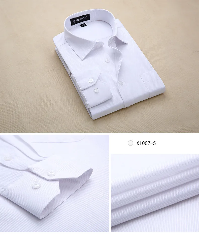 Удобные однотонные деловые мужские рубашки с длинным рукавом и квадратным воротником размера плюс 8xl, приталенные официальные мужские топы