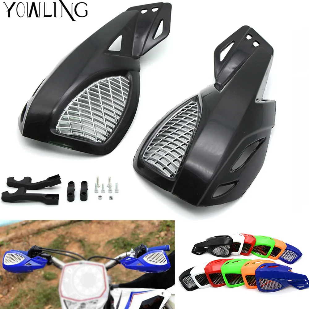 Motorcycle Black 7//8/" 22mm Brush Hand Guards Handguard For Honda Yamaha Suzuki