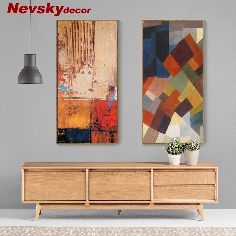 

Nevsky abstract art paintings on the wall for a house with a frame for living room bedroom nordic cuadros decoracion on canvas
