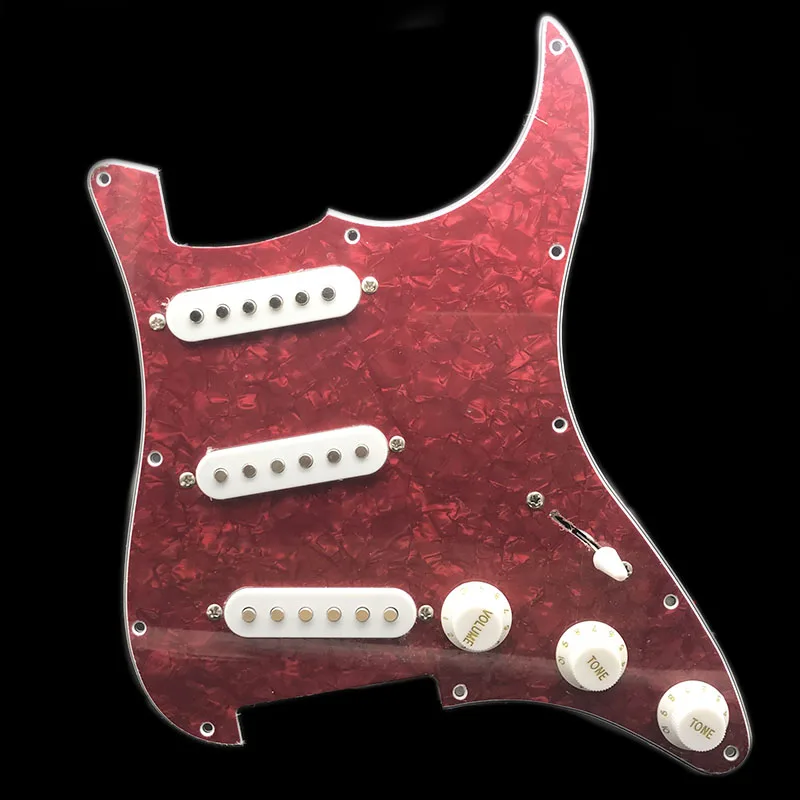 Однокатушный Alnico загруженный Prewired одна катушка SSS электрогитара Pickguard звукосниматель задняя кожух для FD ST электрогитара ra