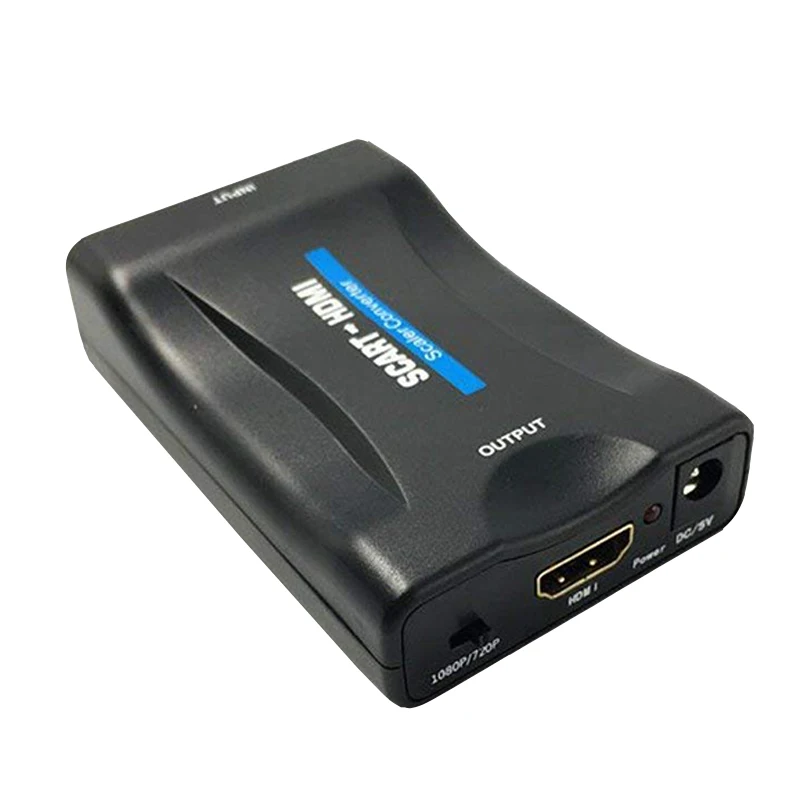 

1080P Scart to HDMI Adaptor Upscaler Video Audio Converter Adapter For TV HDTV STB VHS XBox PS3 Sky DVD Blu-ray