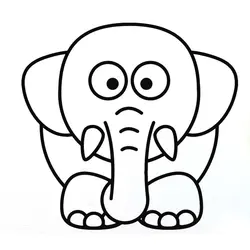 12,5 см * 12 см мультфильм милый слон детские виниловые авто-Стайлинг Автомобильная наклейка «Доберман» S6-3475