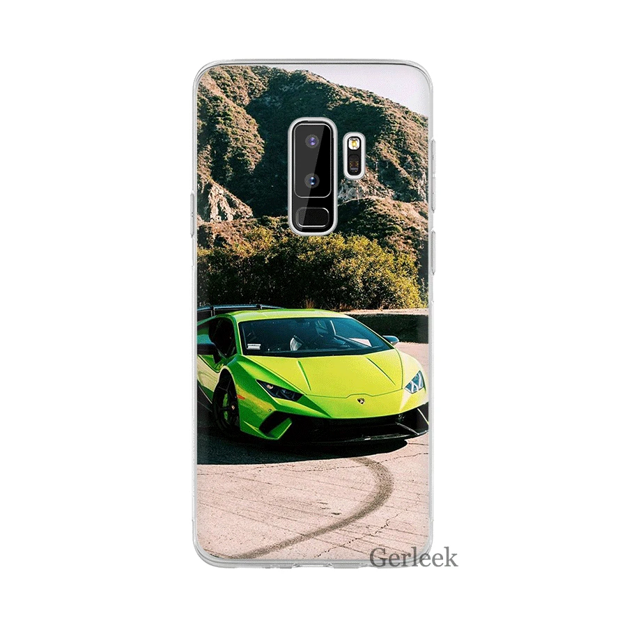 Спортивный чехол для телефона Lamborghini Samsung Galaxy A10 A20 A30 A40 A50 A60 A70 A3 A5 A6 A8 A7 A9 Plus