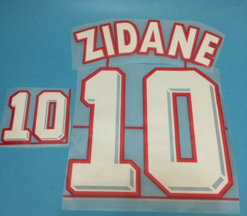 

Lextra 1998 France Zidane Henry Nameset Homekit Printing Flocking and 1998 Final Match Details Soccer Patch Badge