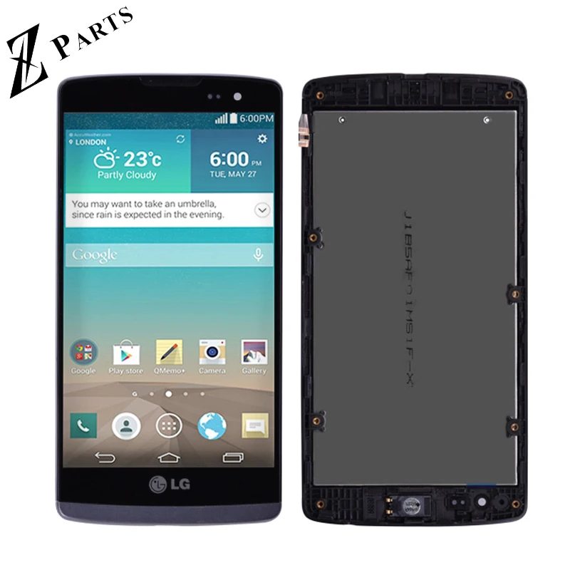 Goede Originele Voor LG Leon H340 h320 h324 H340N H326 MS345 C50 Lcd Touch Screen Digitizer Vergadering met frame gratis verzending