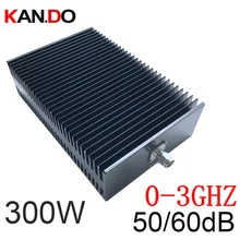 Телеком использовать 300 Вт радиочастотный аттенюатор N Мужской к N женский DC-3Ghz 50-60дб затухание RF коаксиальный разъем аттенюатор адаптер