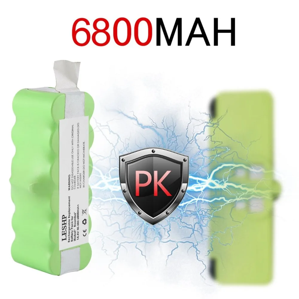 Высокое качество 14 4 V 6800mAh Емкость аккумулятора ni-mh батарея для iRobot Roomba пылесос 500