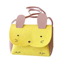 Новинка 218 года; милая детская сумка через плечо для девочек; мини-сумка из искусственной кожи с кроликом Для монет; WML99