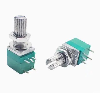 Best 5pcs x 5pin RV097NS B5K B10K B20K B50K B100K B500K single with a switch 097 sealing potentiometer 15mm