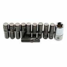 10 шт. 1/" Квадратный привод до 1/4" шестигранный хвостовик ударная головка адаптер с 1/" Привод до 1/4" отвертка с шестигранной головкой бит конвертер инструмент