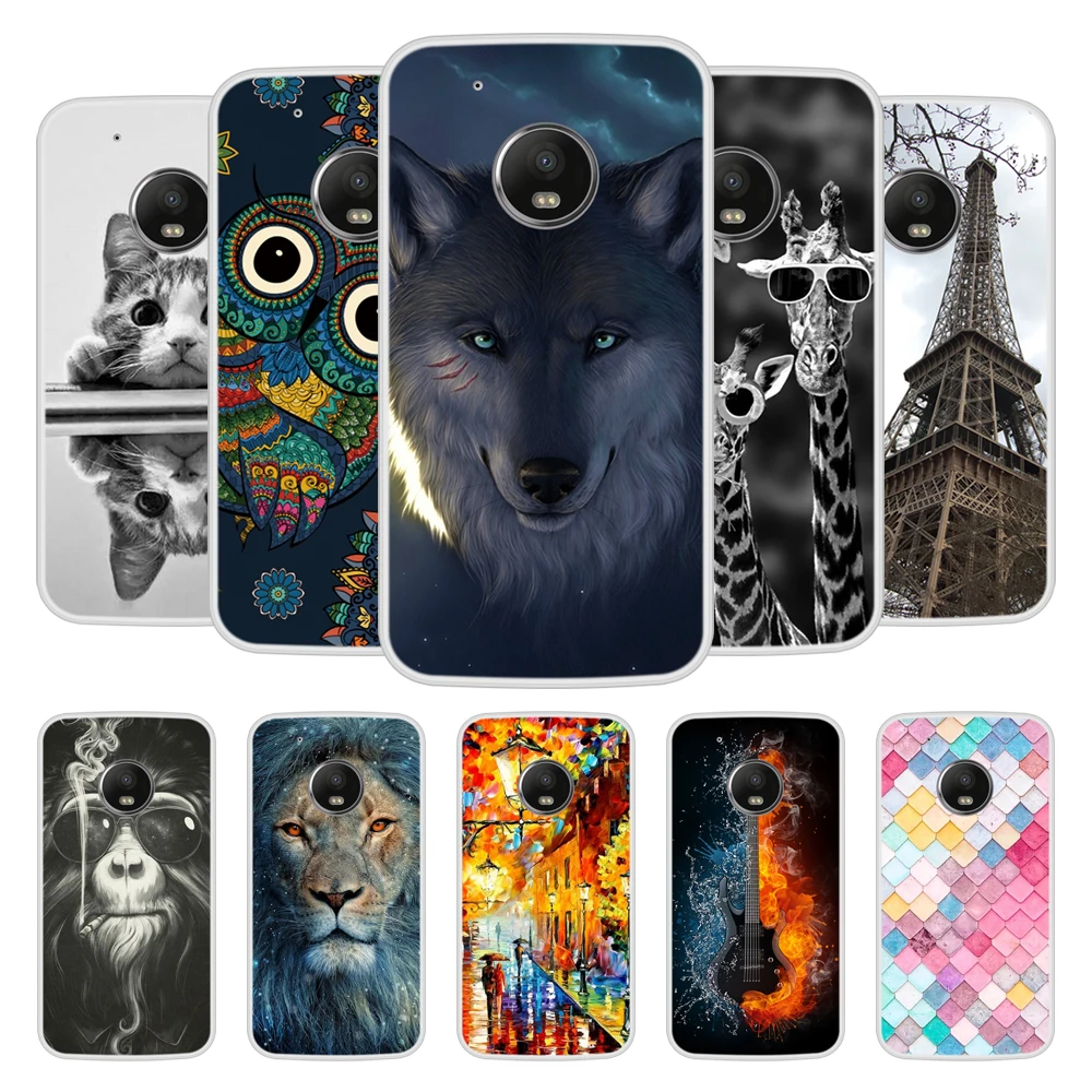 

Case for Motorola Moto G5 Plus Soft Silicone TPU Chic Patterned Printing Phone Cover for Motorola Moto G5 Plus Cases