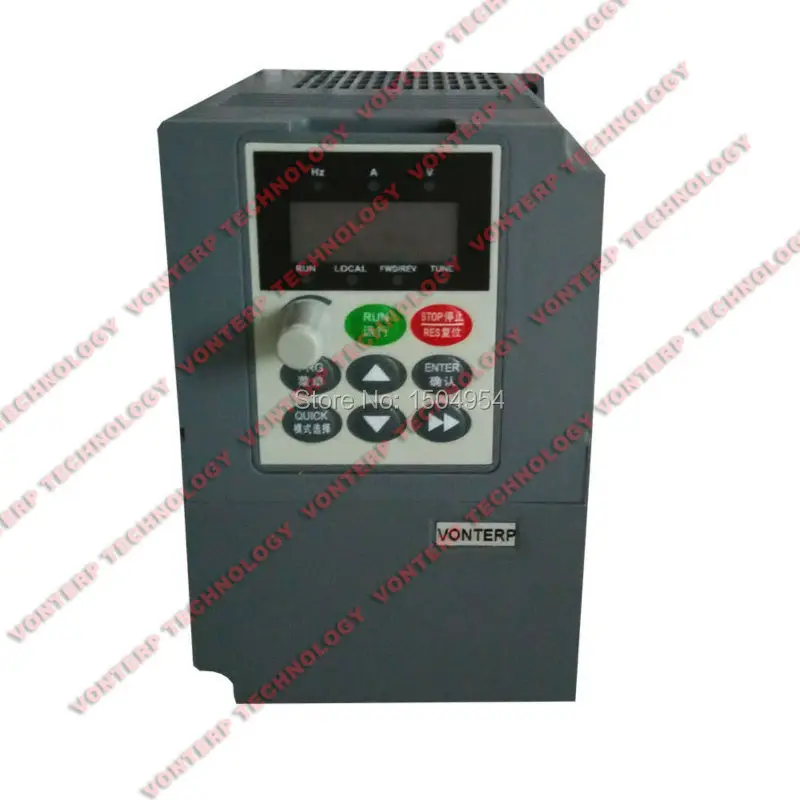 

VONTERP 220V 0.75kw/1.5kw/2.2kw Single phase input and 220v 3 phase output AC drive/Frequency converter/variable speed drive