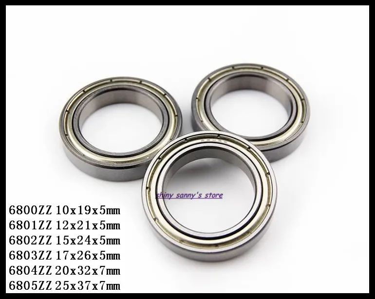Wholesale Lot 10 Ball Bearings 6804ZZ 20x32x7 Shielded