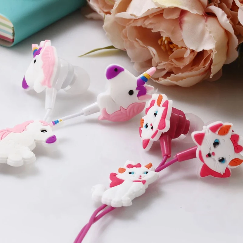 

Colorful Unicorn Wired Headphones Children Music Stereo Earbud 3.5mm Earphone For Sony Samsung Christmas Gift Earphone