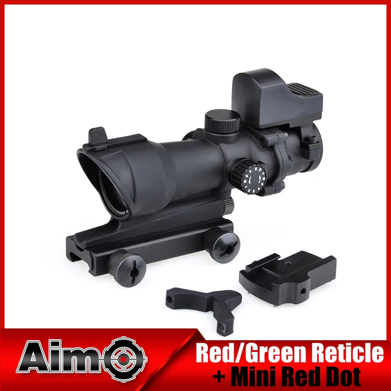 Aim O Red Dot ACOG 4x32 оптический охотничий прицел рефлекторный красный/зеленый сетка с QD